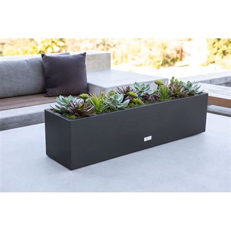 metallic series galvanized steel planter box veradek stores|Veradek Metallic Series Metal Long Box .